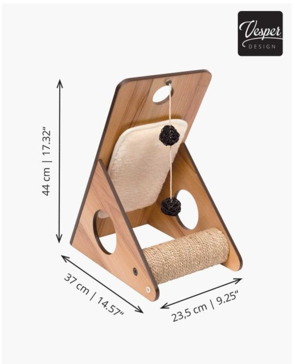 PREMIUM CAT FURNITURE V-PLAY CENTER - WALLNUT