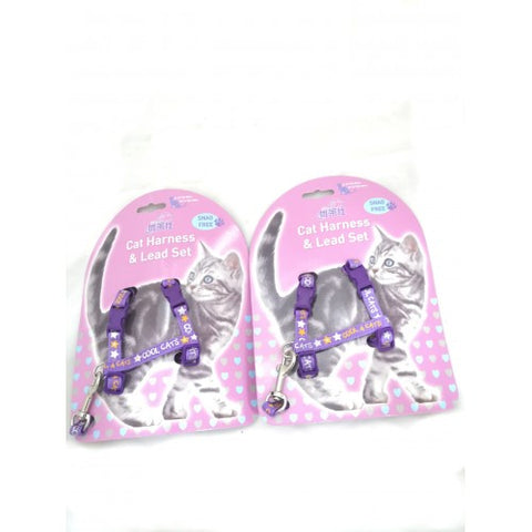 GOLDEN PANDA HARNESS + LEAD - PURPLE