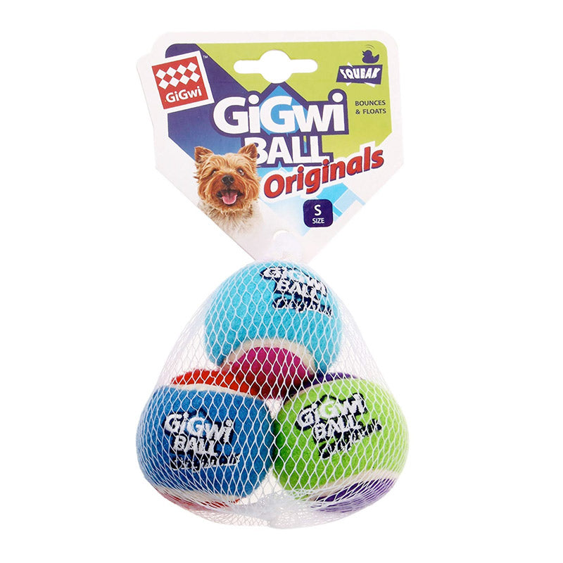 Tennis Ball 3pcs with Different Colour in 1 pack (Small) - Gigwi