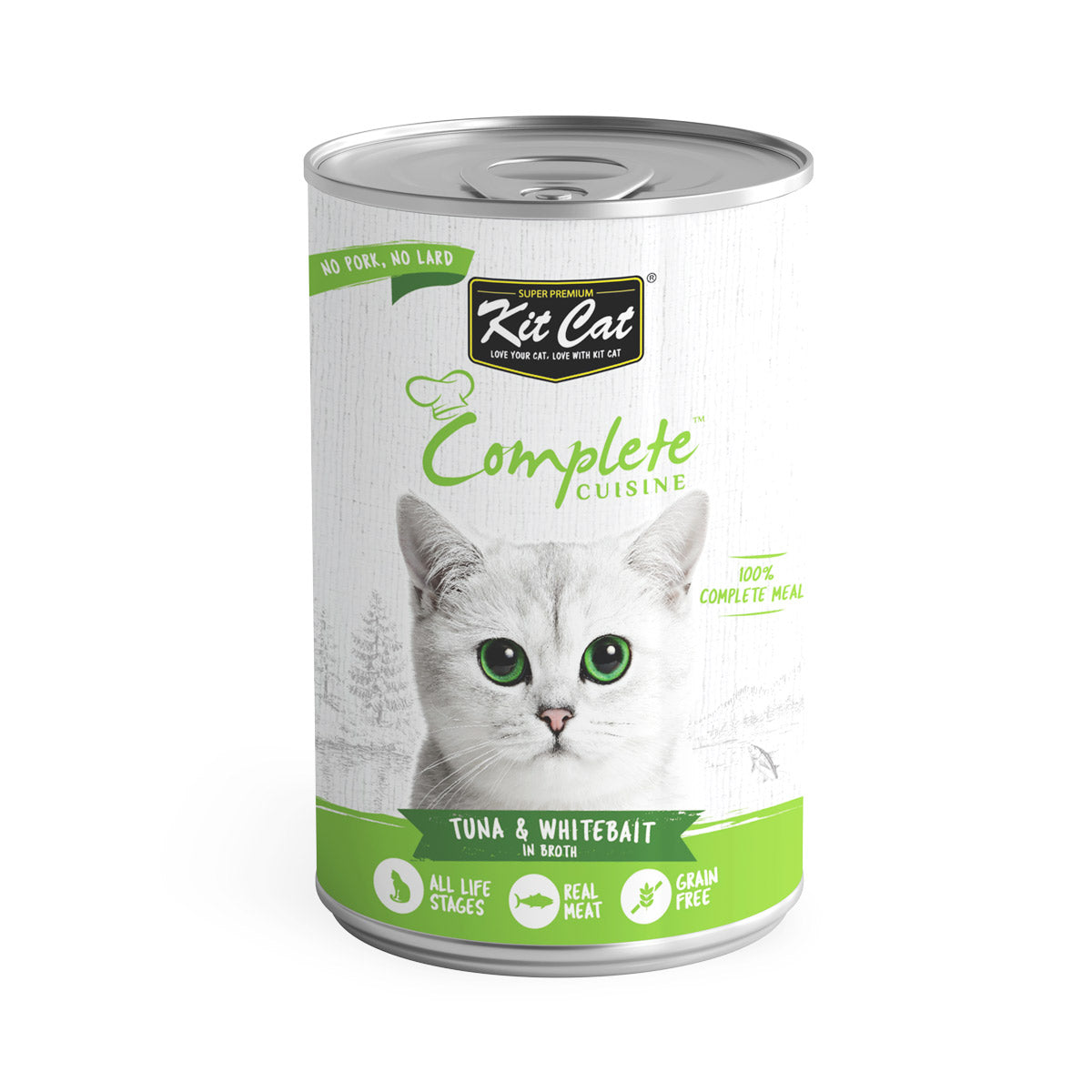 Kit Cat Complete Cuisine Tuna And Whitebait In Broth 150g