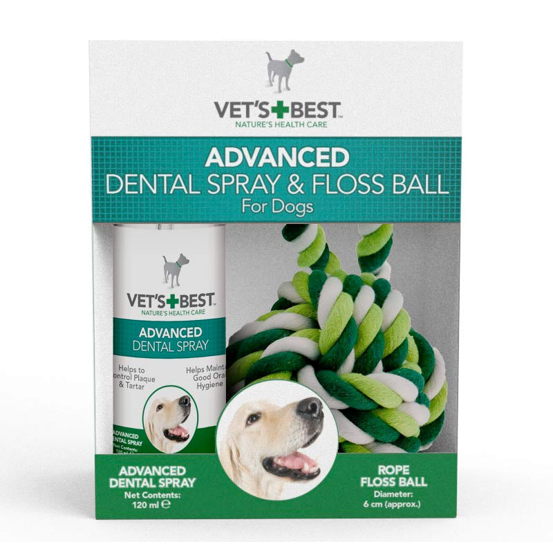 Advanced Dental Spray & Floss Ball for Dogs 120ml