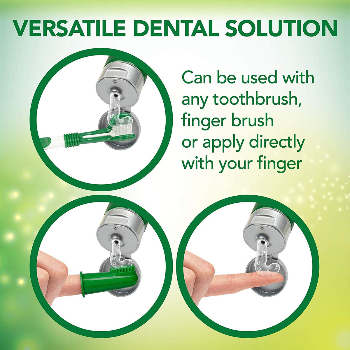 *Vets Best Dental Gel 100g with Silicone Finger Brush*