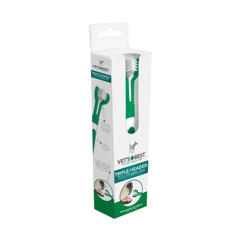 *Vets Best Triple Headed Toothbrush for Dogs