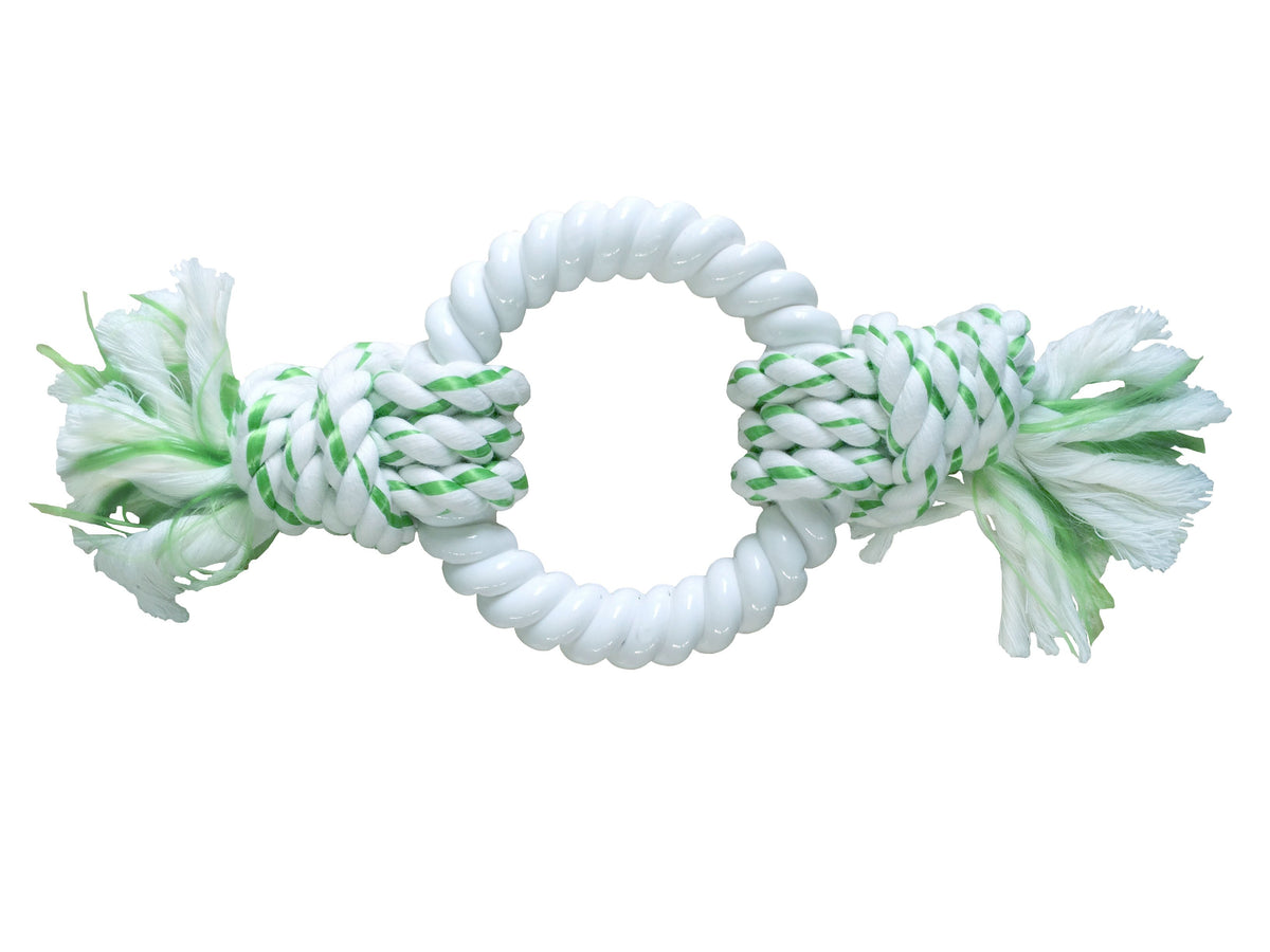 DENTAL ROPE WITH NYLON RING - GREEN (4605539287093)