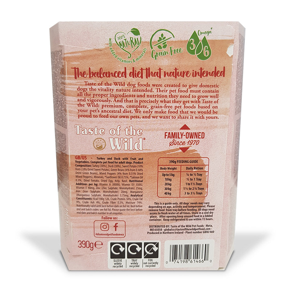 Wet Food TURKEY Fruit & Veg Tray (4598317940789)