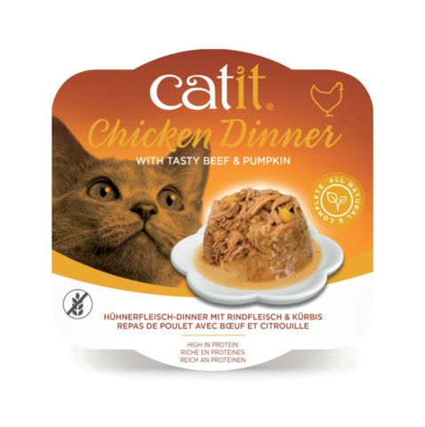 CATIT CHICKEN DINNER, BEEF & PUMPKIN 80 G