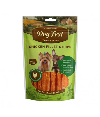 Dog Fest Chicken Fillet Strips For Mini-Dogs - 55g (1.94oz)