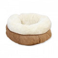 *LAMBSWOOL DONUT CAT BED - TAN