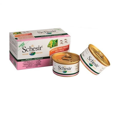 *Schesir Dog Wet Food-Chicken Fillets With Lamb (340g)