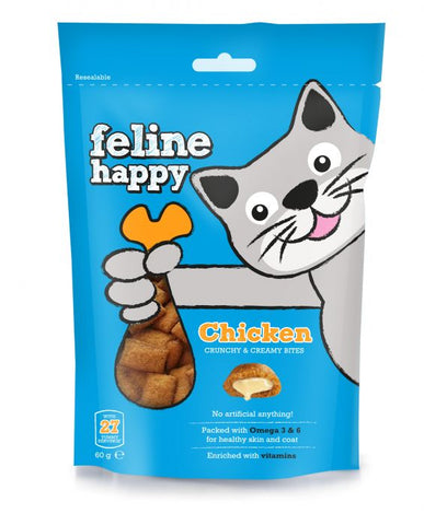 Feline Happy Cat Treats Chicken (60g) (4601178161205)
