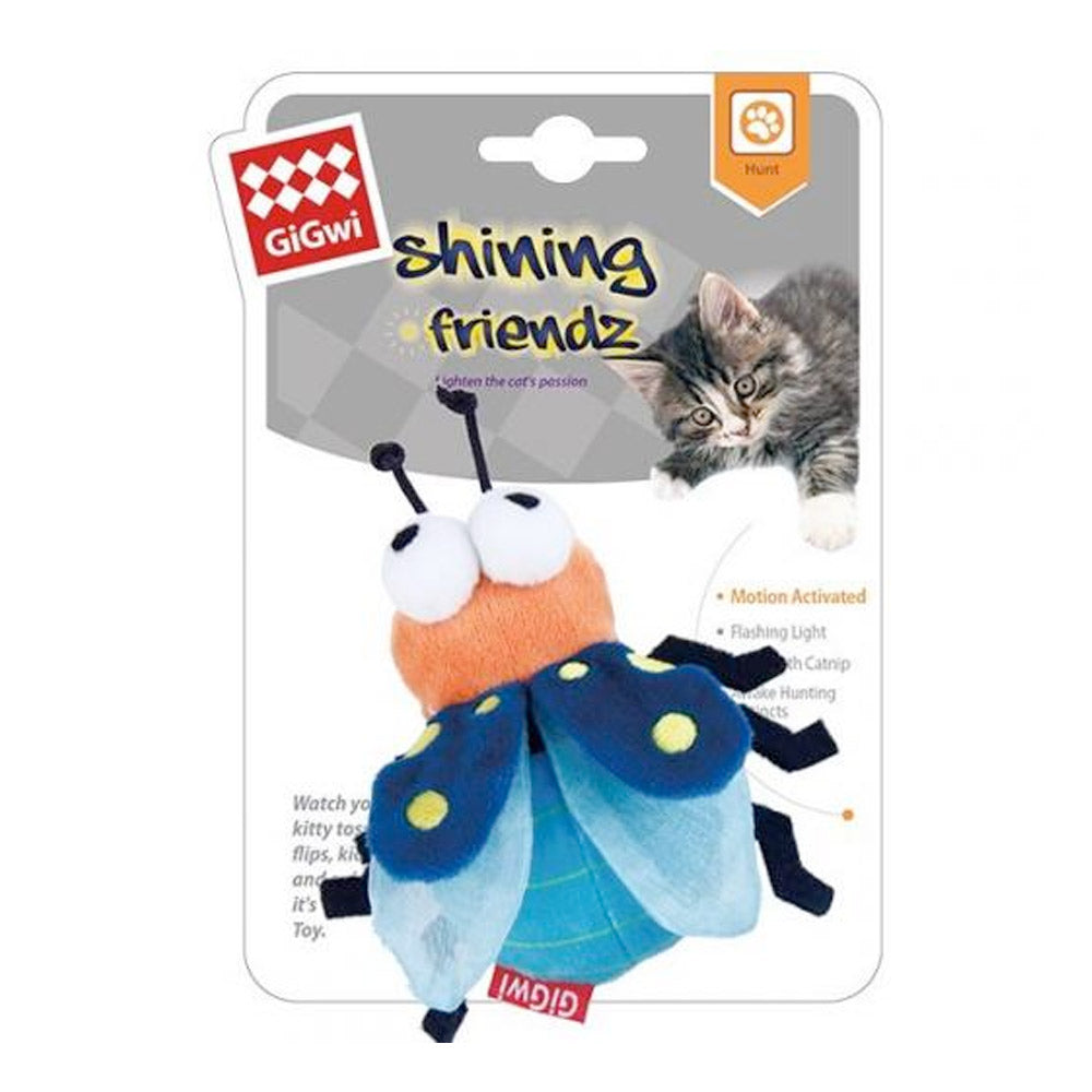 *Shining Friends Firefly with activated LED light & Catnip inside