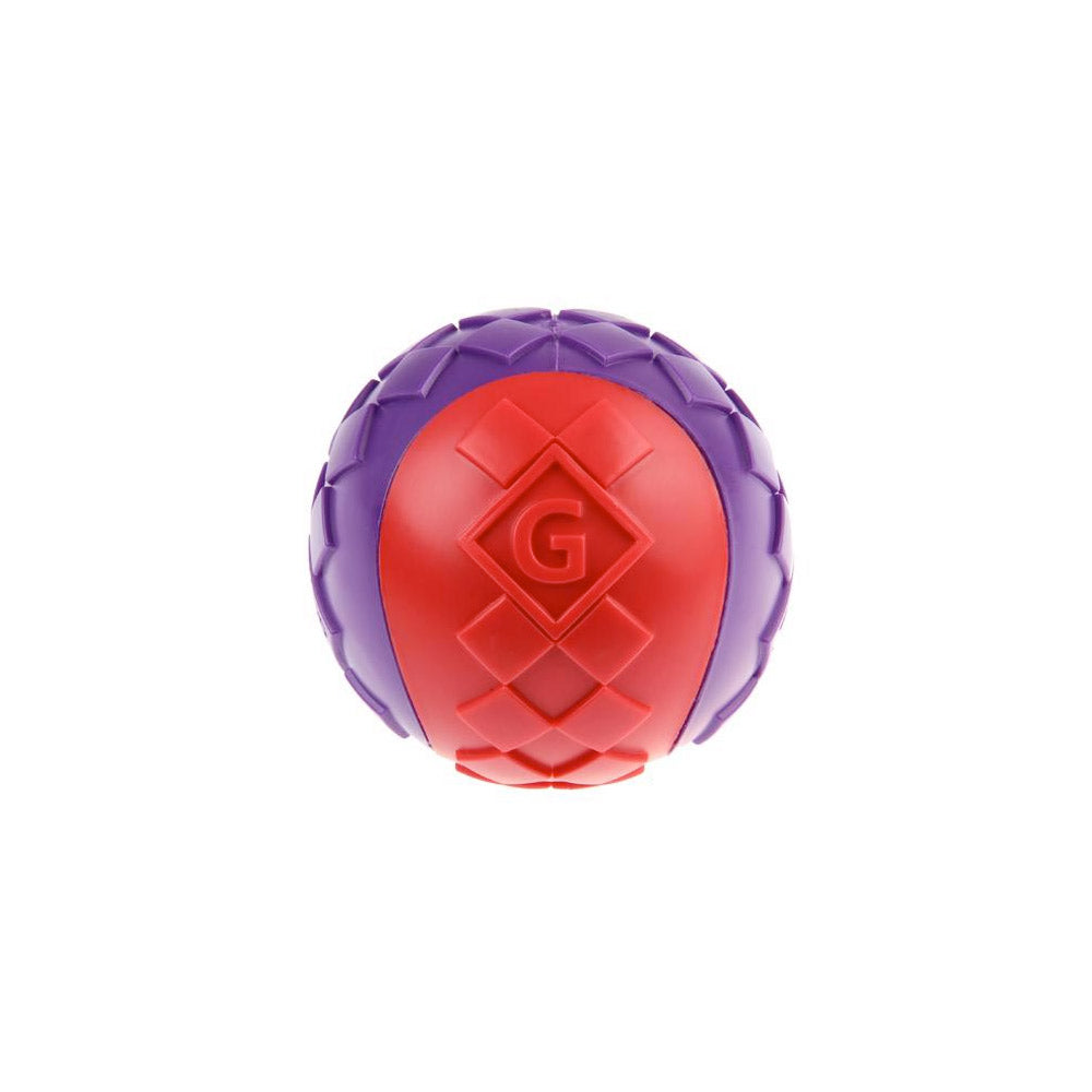 *GiGwi Ball Red/Purple Squeaker Solid - SMALL