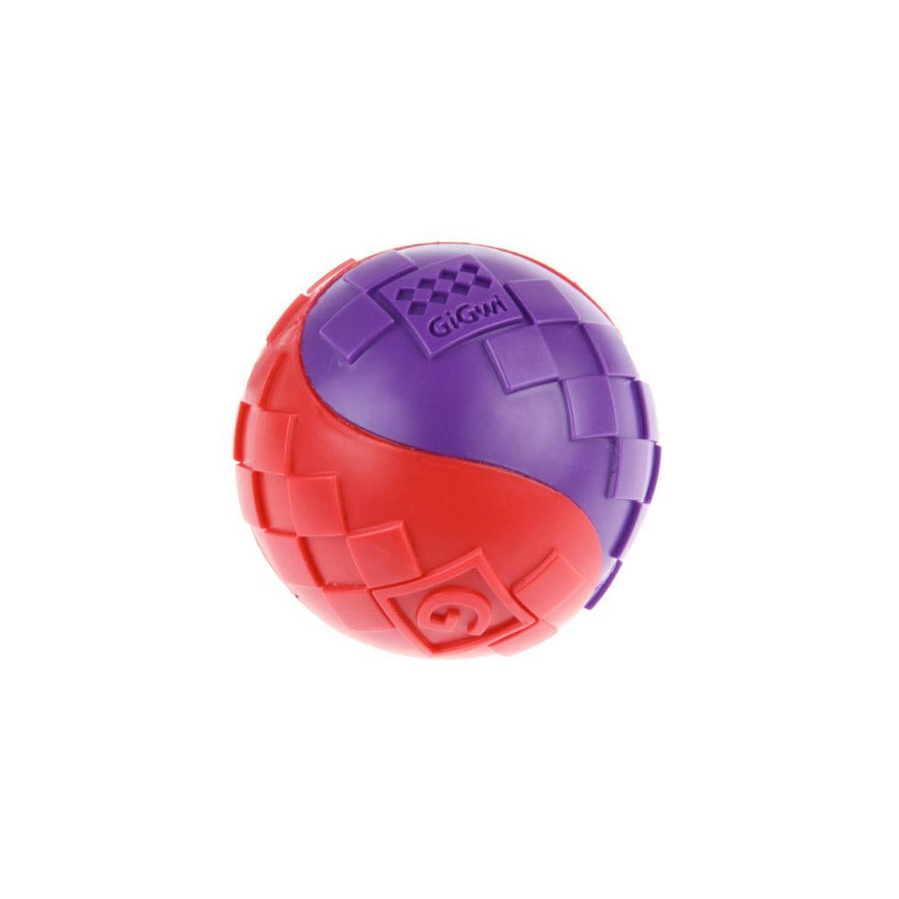*GiGwi Ball Red/Purple Squeaker Solid - SMALL