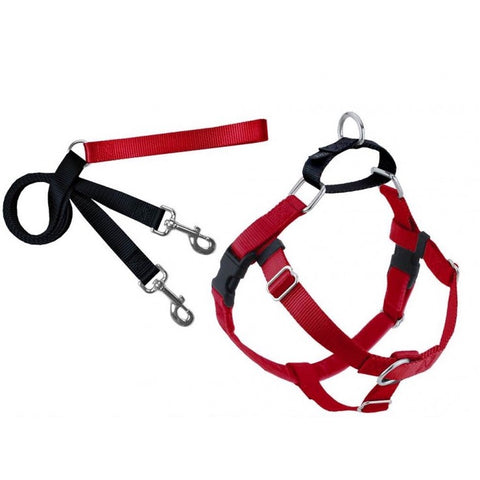 FREEDOM NO-PULL HARNESS AND LEASH - RED / SMALL 5/8"