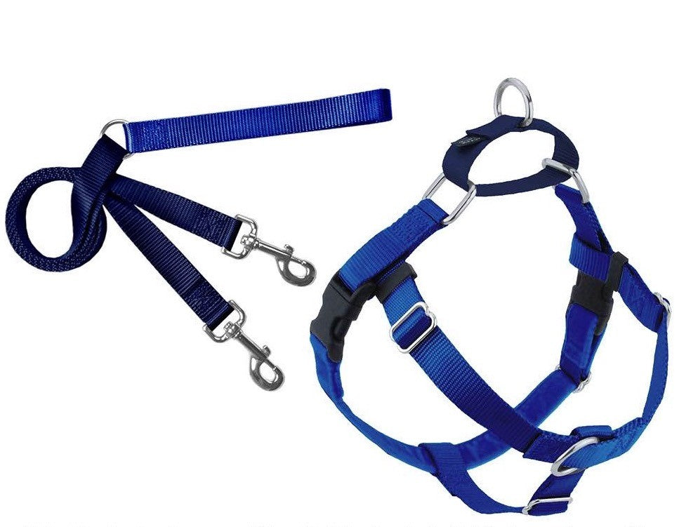 FREEDOM NO-PULL HARNESS AND LEASH - ROYAL BLUE / 5/8"