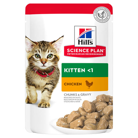 Science Plan Tender Chunks In Gravy Kitten Chicken Pouch (4631635492917)