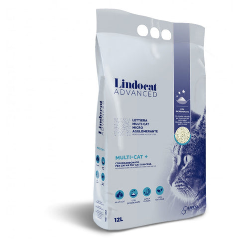 *White Bentonite Advanced Multi-Cat + - 12 L (Fragrance Free)