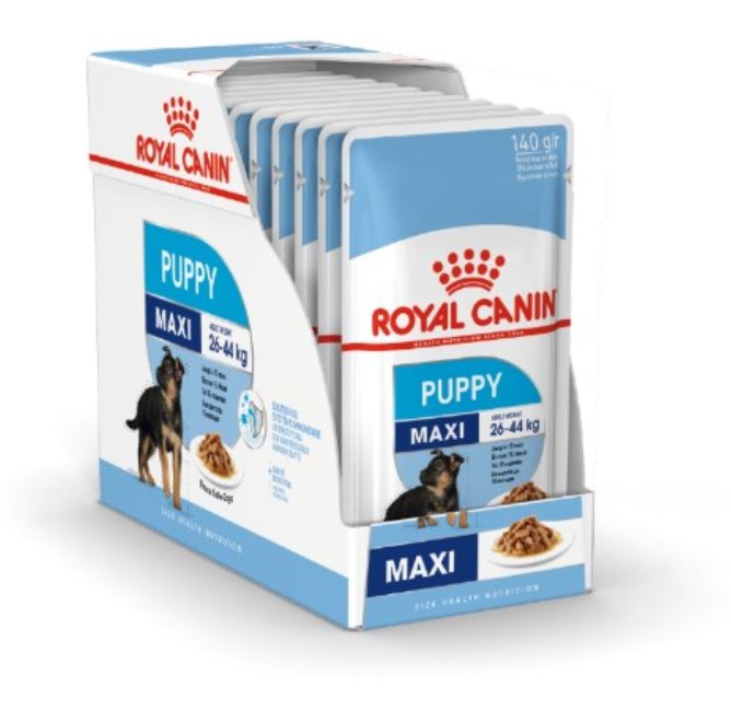 SIZE HEALTH NUTRITION MAXI PUPPY (WET FOOD) - 10 POUCHES