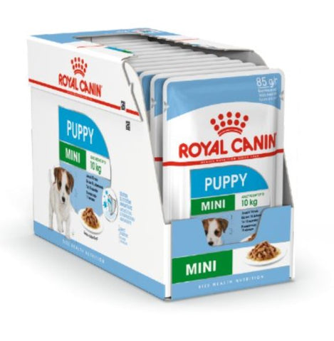 SIZE HEALTH NUTRITION MINI PUPPY (WET FOOD - 12 POUCHES)
