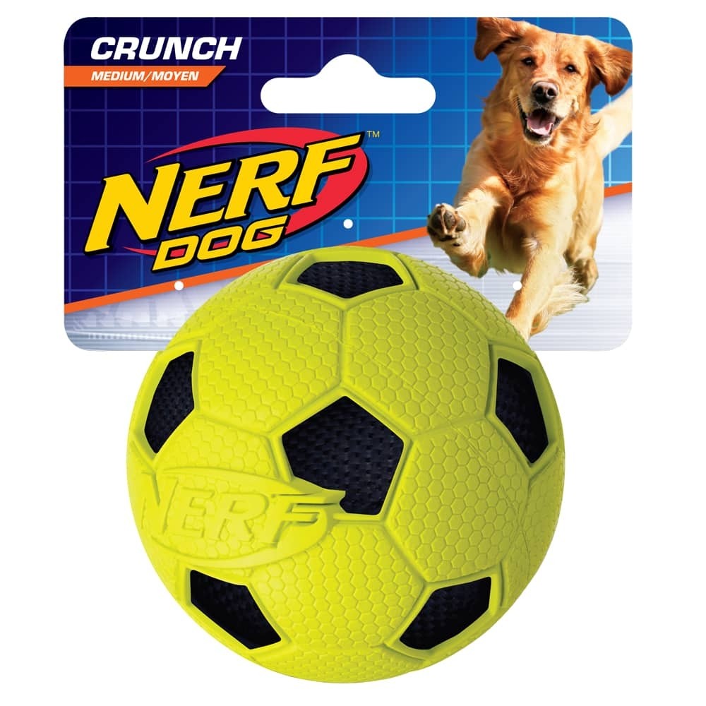 SOCCER CRUNCH SQUEAK BALL GREEN/BLUE - MEDIUM (4603580710965)