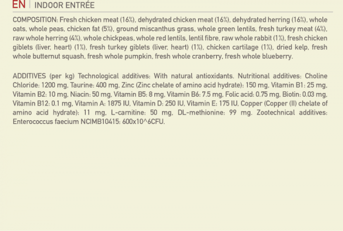 Acana Indoor Entree Cat Dry Food