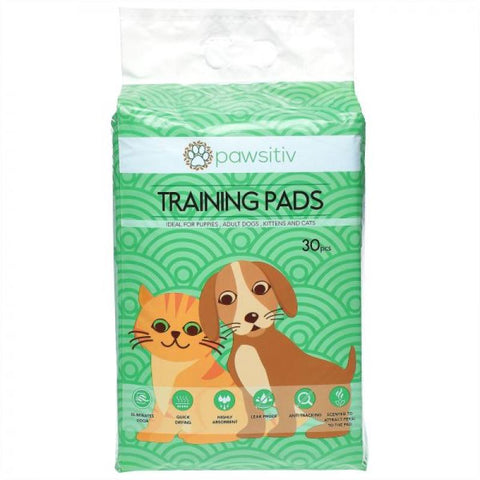 *PAWSITIV MULTIFUNCTIONAL TRAINING AND PEE PADS FOR PUPPY, KITTEN, DOG AND CAT - 60PCS LAVENDER SCENTED