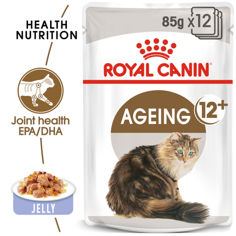 FELINE HEALTH NUTRITION AGEING +12 JELLY (WET FOOD) - 12 POUCHES