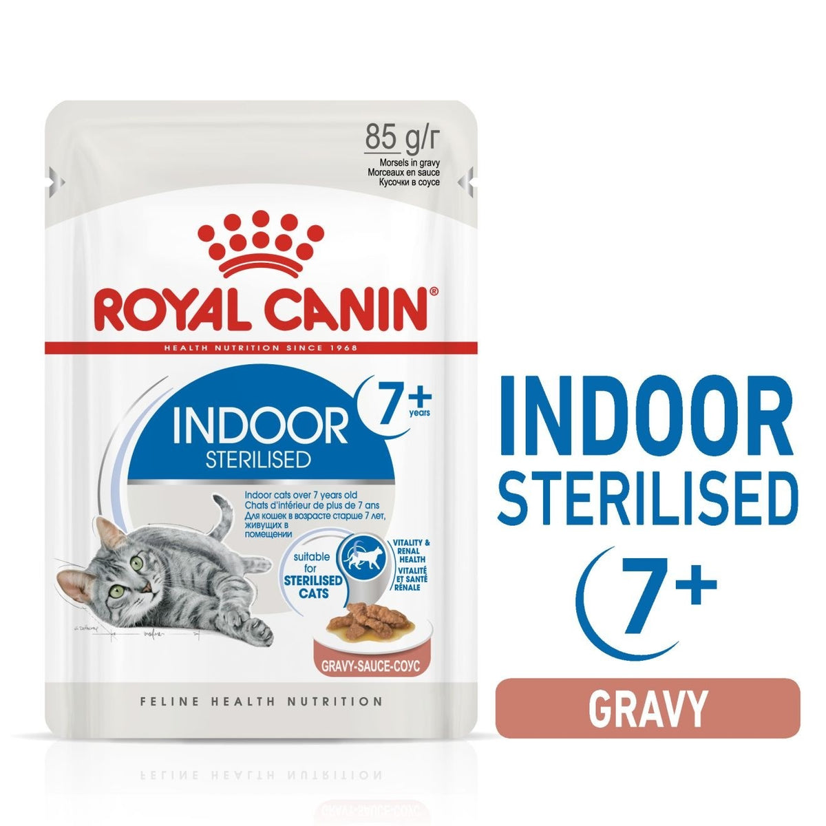 *FELINE HEALTH NUTRITION INDOOR GRAVY (WET FOOD) - POUCHE