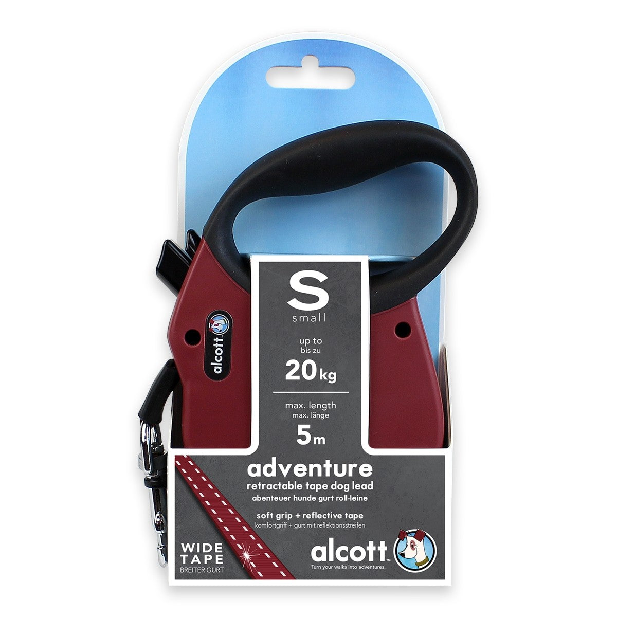 *ADVENTURE RETRACTABLE LEASH - RED