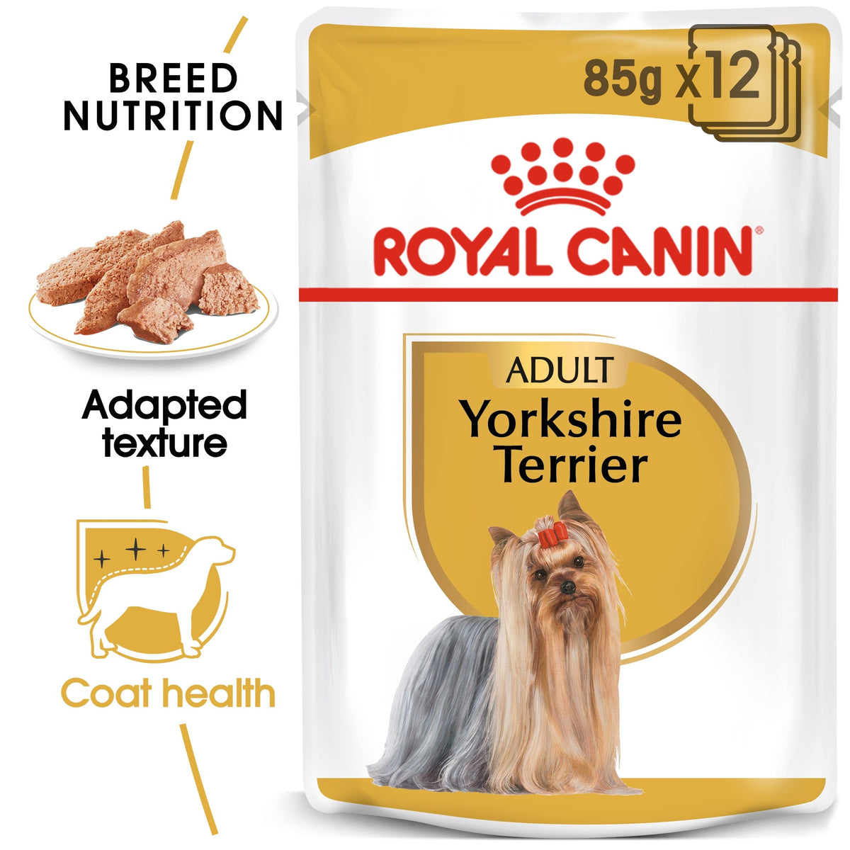 BREED HEALTH NUTRITION YORKSHIRE ADULT (WET FOOD - POUCHES) (4598351462453)