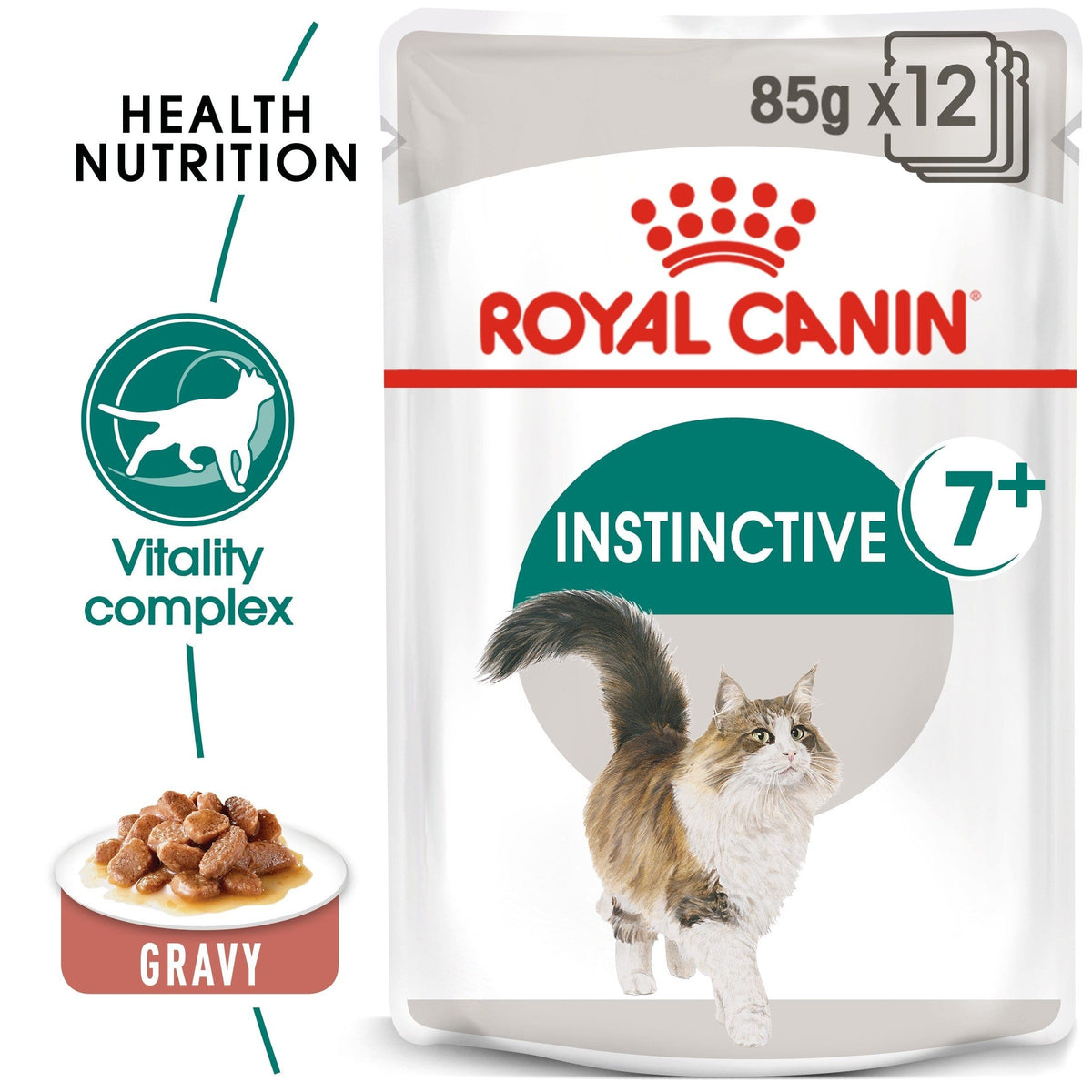 FELINE HEALTH NUTRITION INSTINCTIVE +7 GRAVY (WET FOOD - POUCHES) (4599624237109)