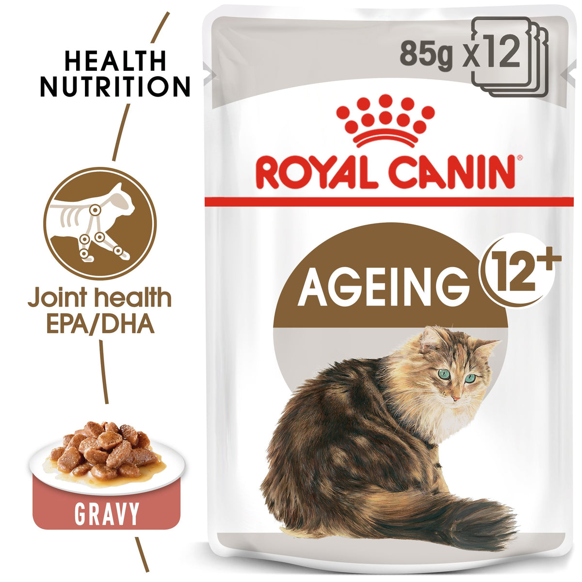 FELINE HEALTH NUTRITION AGEING +12 GRAVY (WET FOOD - POUCHES) (4599554375733)