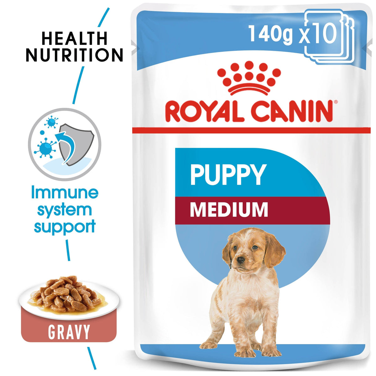 SIZE HEALTH NUTRITION MEDIUM PUPPY (WET FOOD - POUCHES) (4598903734325)