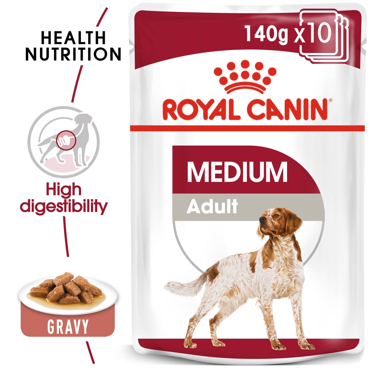 SIZE HEALTH NUTRITION MEDIUM ADULT (WET FOOD - POUCHES) (4598859104309)