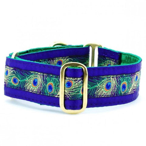 SMALL SATIN LINED MARTINGALE COLLAR - PEACOCK PURPLE (4606142185525)