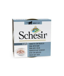 Schesir Cat Can Jelly Tuna With Hake 85g