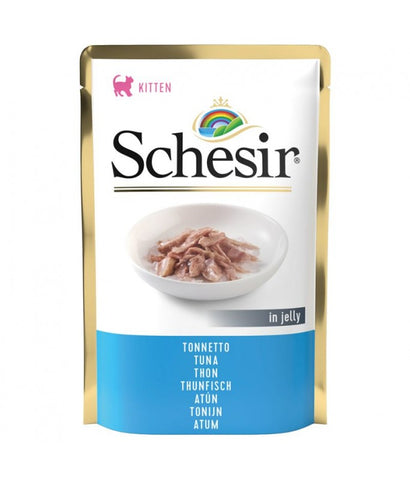 Schesir Cat Pouch Jelly Tuna for kitten 85gm