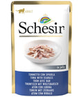 *SCHESIR CAT POUCH JELLY TUNA WITH SEABASS 85G