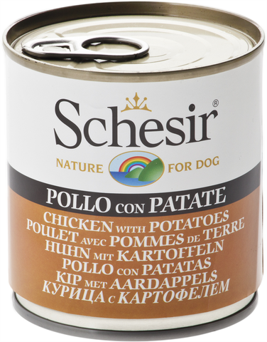 SCHESIR DOG CAN -CHICKEN WITH POTATOES (285g) (4601163317301)