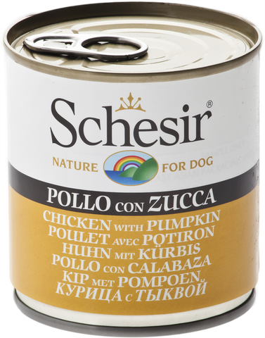 SCHESIR DOG CAN CHICKEN WITH PUMPKINS (285g) (4601160532021)