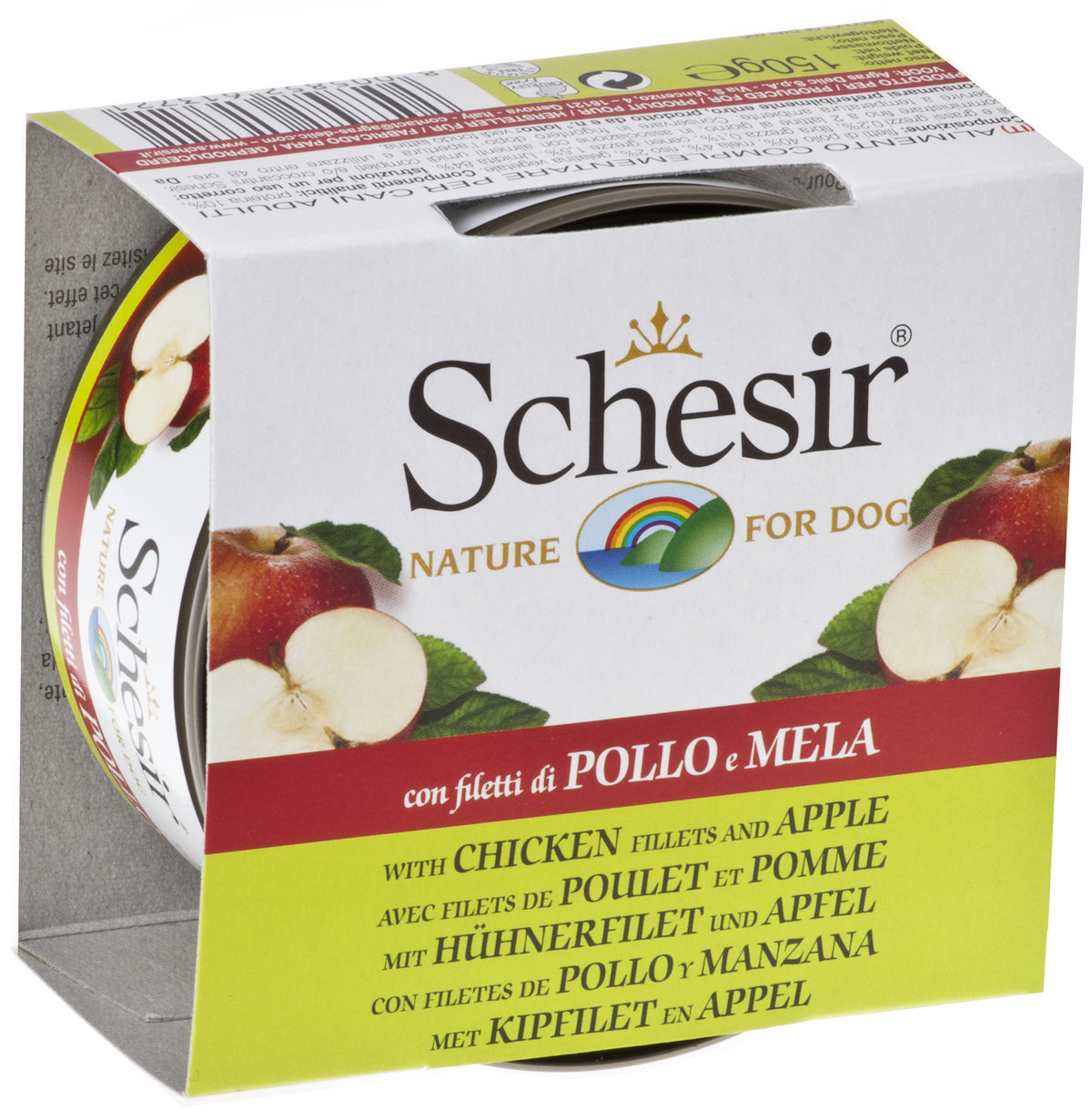 Schesir Chicken fillets with Apple For Dog (150g) (4600654102581)