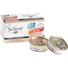 SCHESIR CAT MULTIPACK CAN TUNA WITH SALMON 50G X 6