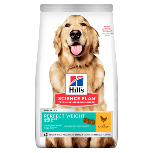 Science Plan Perfect Weight Large Breed Adult Dog Food With Chicken (12kg)