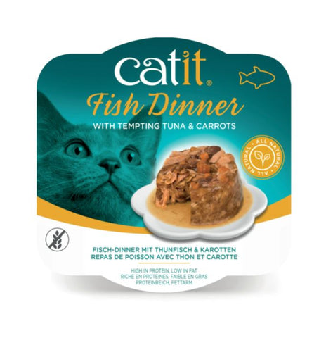 CATIT FISH DINNER, TUNA & CARROT 80 G